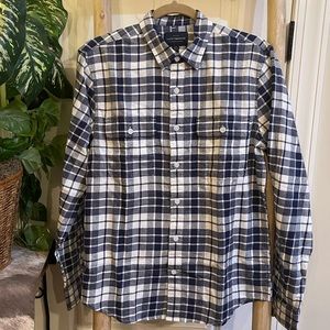 NWT sz S men’s navy/wht flannel by Lucky Brand